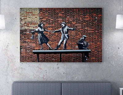 Produktbild von Wallity, WY29- BRS1158, Bunt, Leinwandbilder, 70 x 100 cm, 50% Baumwolle / 50% Polyester