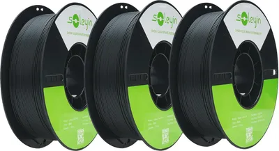 Produktbild von 3D-Drucker-Filament, umweltfreundliches Material, Hochgeschwindigkeitsdruck, 3KG Schwarz