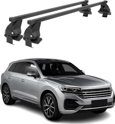 Obrázok produktu pre Základňa strešného nosiča Menabo pre VW Touareg III 2018-2025 oceľová čierna 2ks