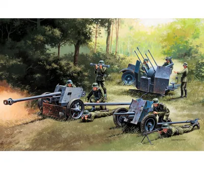 Obrázok produktu pre Italeri PAK35 - PAK40 - FLAK38, Montážna sada, 1:72, PAK35, PAK40, FLAK38, Akékoľvek pohlavie, Plast, Second World War
