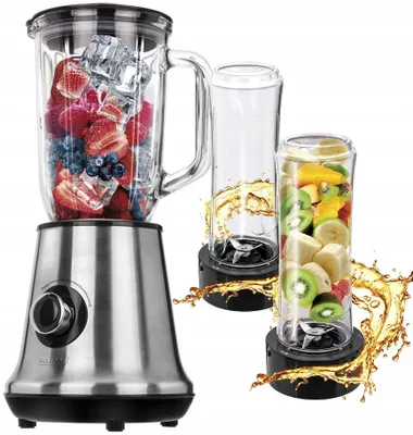 Standmixer Mpm Mbl-15 m 450 W 2 Geschwindigkeiten 1000 ml + 2 Smoothie-Flaschen