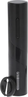 Produktbild von Excellent Houseware Korkenzieher Flaschenöffner Weinflaschenöffner elektrisch mit Folienschneider robust schwarz 23 cm