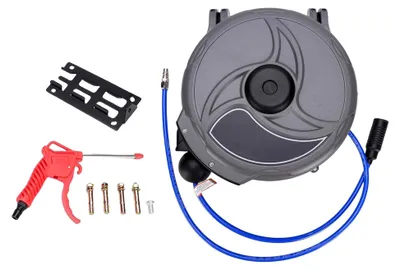 Produktbild von 12 mm x 12 m einziehbare Schlauchrolle mit tragbarem Griff für den industriellen Einsatz