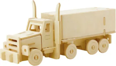 Image de Puzzle 3D en bois à construire - Camion