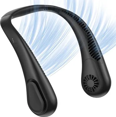 Immagine prodotto di Ventilatore portatile per uso esterno - 3 velocità - batteria da 5000 mAh - 10 ore di autonomia - portatile
