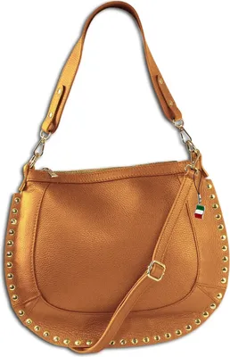 Produktbild von Florence Leder Tasche Schultertasche Umhängetasche tan braun OTM105C