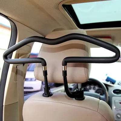 Image de Support universel en métal pour appui-tête de siège de voiture Porte-vêtements, vestes et costumes
