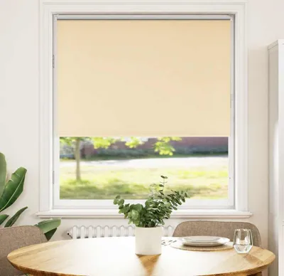 Productafbeelding van Maison Exclusive - Verduisteringsgordijn, beige, 115x150 cm. Stofbreedte: 110,7 cm