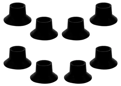Produktbild von 8 Stück PVC Trampolinbeinkappen mit rutschfester Stoßdämpfung für Stuhl- und Tischbeine, einfach zu montieren für Innen- und Außenbereich