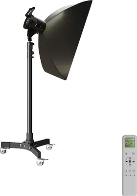 Zdjęcie produktu dla Statyw oświetleniowy, konstrukcja składana, regulacja wysokości, zestaw 183 cm