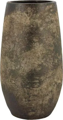 Produktbild von INNA-GLAS Pflanzvase Keramik AROON mit Maserung, antikgrün, 40cm, Ø22cm - Blumenvase