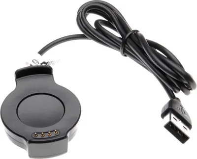 Produktbild von vhbw USB Ladekabel kompatibel mit Huawei Watch 2 Smartwatch Fitnesstracker - Dockingstation Schwarz, 96 cm