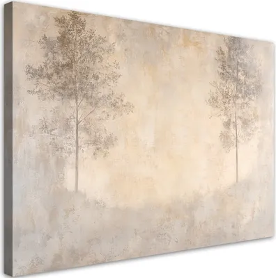 Produktbild von Feeby - Leinwand Bilder - Wald Nebel - 30x20 cm - Deko Wohnzimmer - Wandbilder Schlafzimmer - Deko Aesthetic - Wand Deko - Leinwand Groß - Deko Zimmer - Leinwandbilder XXL