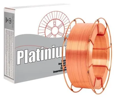 Immagine prodotto di LogistSystem Bobina di filo pieno in acciaio MIG/MAG 1,2 mm Platinum, bobina da 15 kg, bobina di filo per saldatura con gas di protezione