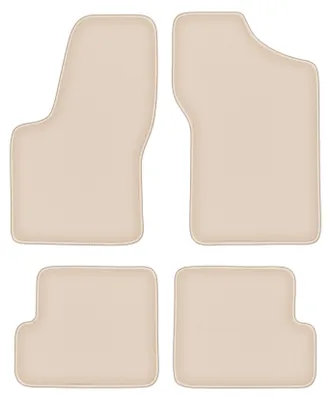Produktbild von DURBAN Beige Velours-Fußmatten-Set für Fiat Seicento Schrägheck (1998-2010)