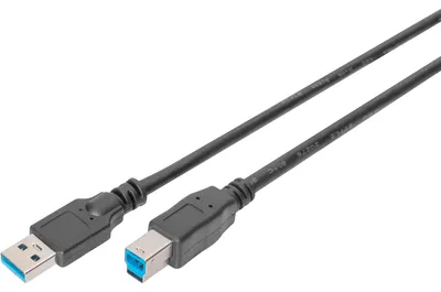 Produktbild von DIGITUS USB-A USB-B Anschlusskabel, 1,8m