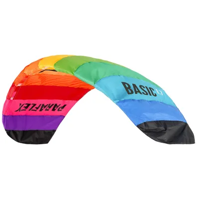 Produktbild von Wolkenstürmer Lenkmatte Paraflex Basic 1.7 (regenbogen), Zweileiner Kite - flugfertig ink. Schnüre und Lenkschlaufen