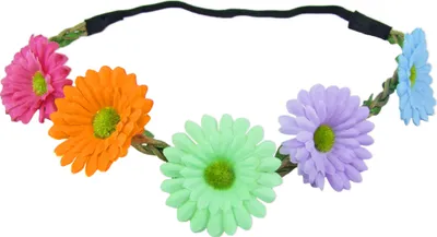 Produktbild von Blumen Haarband mit Margeriten - Bunt