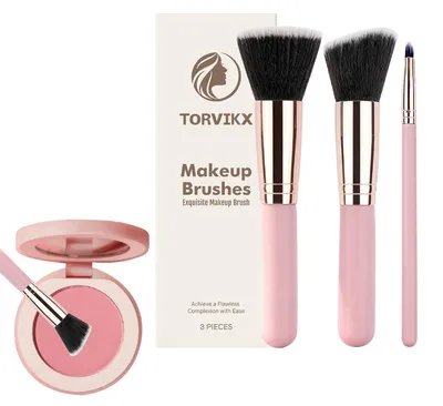 Produktbild von Set mit 3 Kosmetik-Make-up-Pinsel