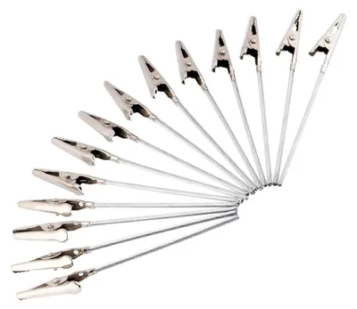 Produktbild von 50 Stück Metalldraht Krokodilklemme Tischkartenhalter DIY Handwerk Memo Clip Halter für Karten Papier Bilder Foto