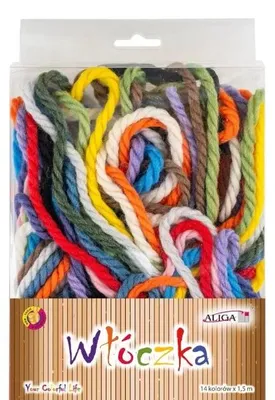 Produktbild von Garn 5 mm, 1,5 Meter, 14 Farben, Kreativ-Set "Aliga"