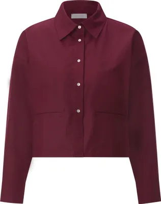 Produktbild von Leichte Cropped Bluse für Damen aus atmungsaktiver Baumwolle für den Sommer