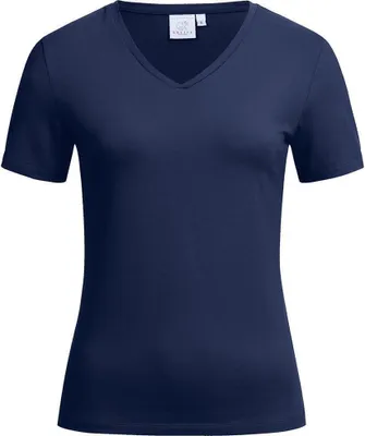 Zdjęcie produktu dla Greiff SHIRTS Koszulka damska z krótkim rękawem i dekoltem w serek Regular-Fit Granatowa M