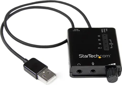 Obrázok produktu pre StarTech.com ICUSBAUDIO2D, 5.1 kanály/kanálov, 24 bit, 91 dB, USB