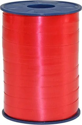 Produktbild von Geschenk oder Ballonband Rot 10mm 250 Meter Rolle
