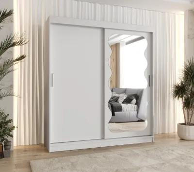Obrázek produktu pro Šatní skříň 180 cm ROZANA - bílá