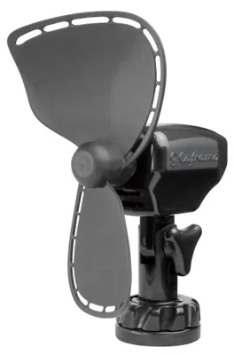 Productafbeelding van Ultimate™ ventilator, 24 volt, met 2 snelheden, extra stekker, zwart, geschikt voor verwarming