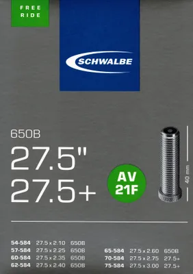 Produktbild von Schwalbe AV 21 F 27,5 Zoll Freeride 27.5+ MTB Fahrradschlauch 27,5 Plus AV21F