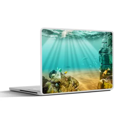 Produktbild von MuchoWow® Laptop Aufkleber Sticker Cover Meer - Fisch - Wasser 36.5x27.5 cm - Laptop-Sticker