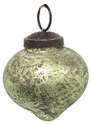 Produktbild von Clayre & Eef Weihnachtskugel Ø 5 cm Grün Glas