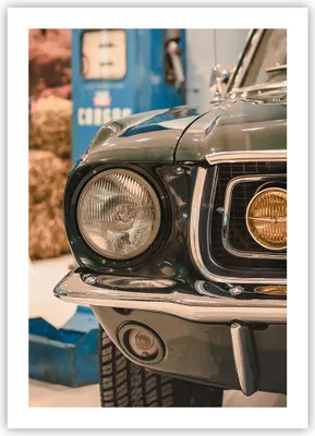 Produktbild von Poster - Poster ohne Rahmen - Abdeckung Ford Mustang - 50x70 cm - Wand Bild - Wanddeko - Wandbilder - Kunstposter - Wandposter - Bilder - Kunstdruck - Wanddekoration - Wandbild - P2XPA50x70-4480