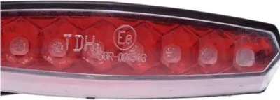 Produktbild von LED-Rücklicht mit Kennzeichenbeleuchtung mit Halterung (dunkle Linse)