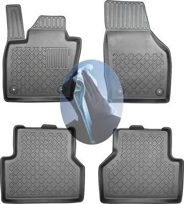 Produktbild von Z518290 TPE-Gummifußmatten kompatibel mit  Audi Q3 2WD Vorderradantrieb 8U Steilheck Geländewagen SUV 5-türer 2011-2018