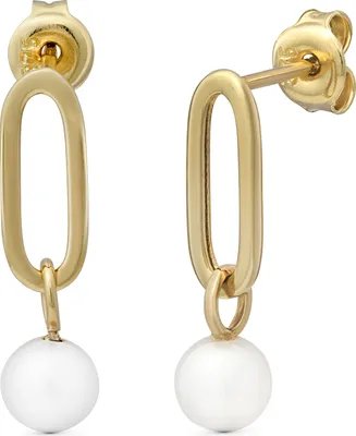 Produktbild von SuzanGold Goldohrringe Damen Echtgold Pearl Treasure Ohrringe aus 375 Gelbgold