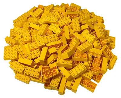 Produktbild von LEGO® DUPLO® 2x4 Steine Bausteine Grundbausteine Gelb - 3011 NEU! Menge 80x