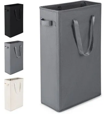 Productafbeelding van Wasmand 45L - Opvouwbaar - Moderne Wasverzamelaar - Handvatten - Geschikt voor slaapkamer/badkamer - Kledingmand