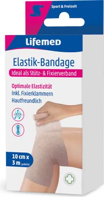 Image de Lifemed Bande élastique couleur peau 100 mm x 3,0 m