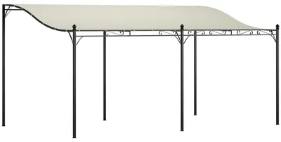 Produktbild von Outsunny Anbaupavillon Pergola mit Dach Wasserabweisend Pavillon Vordach