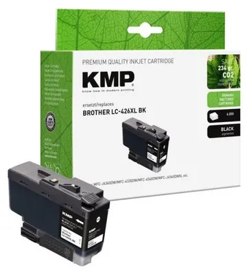 Image de KMP Printtechnik AG 15504001 KMP Patrone Brother LC426XLBK black 6000 Seiten remanufactured
