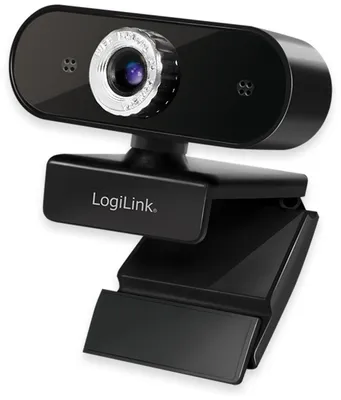 Image de Logilink Webcam 1080p FHD Webcam + microphone noir