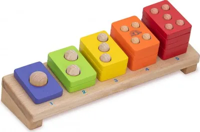 Immagine prodotto di Puzzle in legno di Wonderworld, conta dei colori