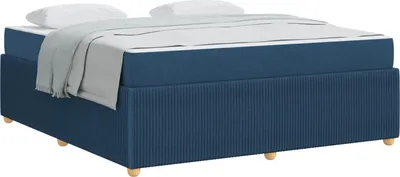 Immagine prodotto di Struttura del letto con materasso Blu 180 x 200 cm Tessuto