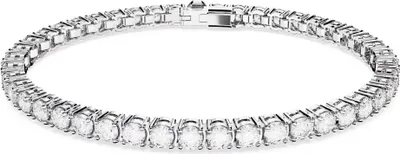 Produktbild von Swarovski Armband Uni Matrix Tennis Rundschliff Weiß Rhodiniert 5648937