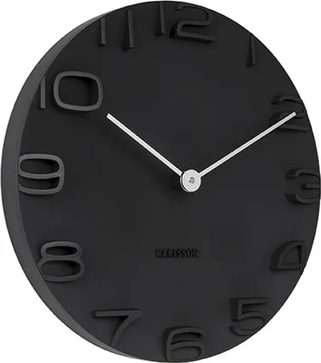 Image de Karlsson - Horloge murale On The Edge - Noir