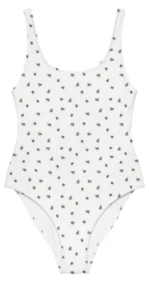 Produktbild von Mr. & Mrs. Panda Strandmode Hummel flauschig Größe M - Weiß - Geschenk, Blume, Shape-Badeanzug, Damen-Einteiler, Badeanzug, Natur, Biene, Bademode, Schwimmanzug