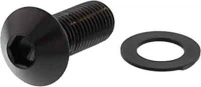 Zdjęcie produktu dla Śruba okrągła JMP ze stali nierdzewnej, czarna, anodowana, M10x1,25, długość 25 mm